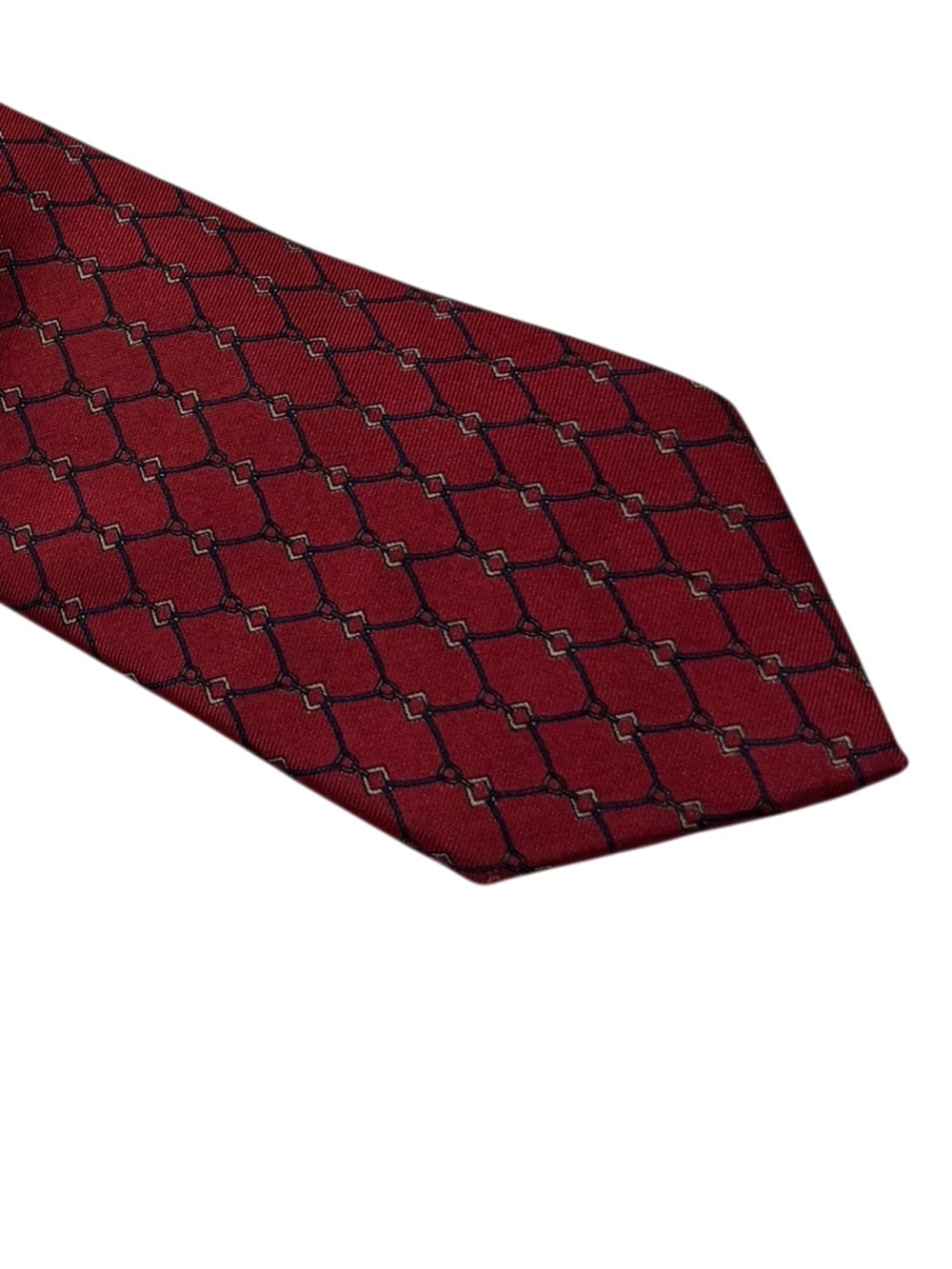 Jos. A. Bank Executive Collection Red Blue Hand Made 100% Silk Made In China